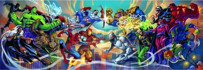 Puzzle Clementoni Marvel Heroes Vs Villains, 1000 copa, shumëngjyrësh