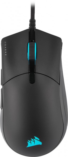 Гејминг глушец Corsair Sabre RGB Pro Champion Series, 18000 DPI, со кабел, црн
