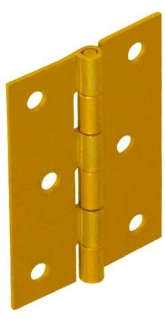 Hingë mobiljesh Interlaced, 80x56mm, çelik, ngjyrë zinku e verdhë