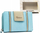 Portofol lëkure për gra Peterson, RFID blocking, me kapëse dhe zinxhir, blu pastel