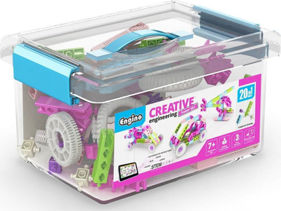 Set ndërtimi Engino Creative Engineering STEM Maker Girl, 20 modele, 7+