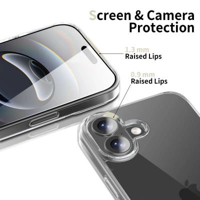Këllëf telefoni Tech-Protect FlexAir Hybrid për iPhone 17, transparent, i kthjellët