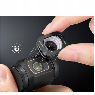 Lensë këndgjere K&F Concept KF01.2612, 112°, për DJI Osmo Pocket 3/4, e zezë