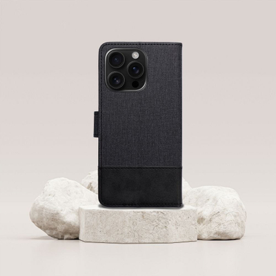 Футрола книга Gomma за Samsung S25 Plus, заштитна, црна