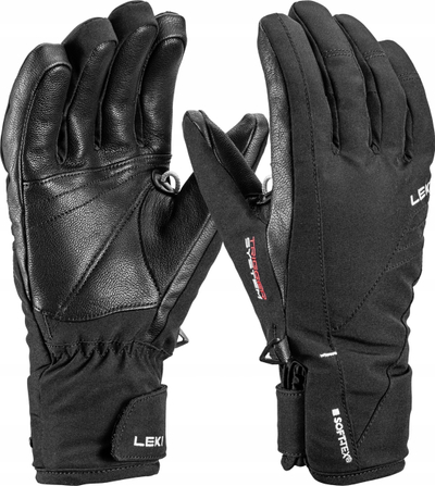 Doreza skish LEKI Cerro 3D për goca, Primaloft, SOFT-TEX, të zeza