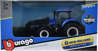 Traktor lodër Bburago Fendt 1050 Vario New Holland, metal plastik, 16cm, shumëngjyrësh