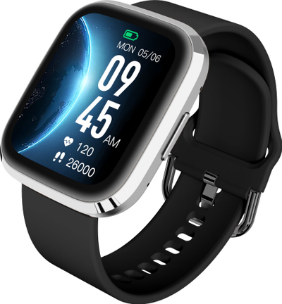 Smartwatch Garett GRC Style, 1.72", Bluetooth, i zi me argjend