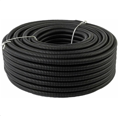 Tub mbrojtës fleksibël për kabllo, 18.5mm, prerje gjatësore, 100m, i zi