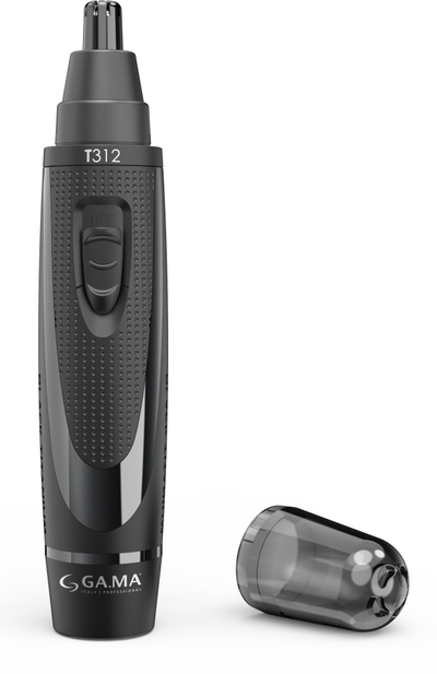 Сет машинка за потстрижување брада и коса GAMA Black Titanium Tweezer Set T744, без кабел, тример за нос и уши, црна