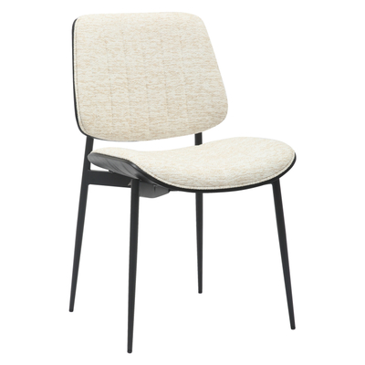 Karrige ngrënieje Conti 48,5x56x82,5Hcm (HM9983.02), zezë