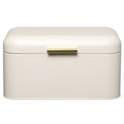 Kuti buke Lumarko Steel Bread Bin, çelik kromi, drejtkëndëshe, bezhë
