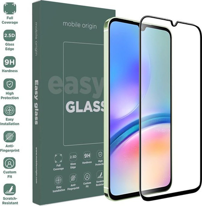 Xham mbrojtës ekrani Mobile Origin EasyGlass për Samsung Galaxy A05s, 9H, transparent