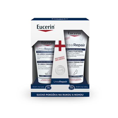 Set kujdesi për trup Eucerin UreaRepair, krem për duar, 75 ml + krem për këmbë, 100 ml