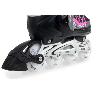 Patina inline Enero PRO LED 4 në 1, të rregullueshme 30-33, me LED, rozë me të zezë