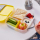 Kuti ushqimi b.box Snack Box, me ndarës të rregullueshëm, blush rozë