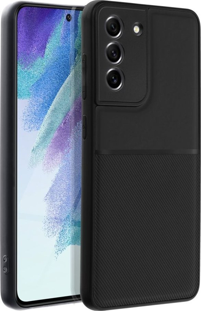 Mbrojtëse telefoni Forcell Noble për Samsung Galaxy S21 FE, TPU e butë, antirrëshqitëse, e zezë