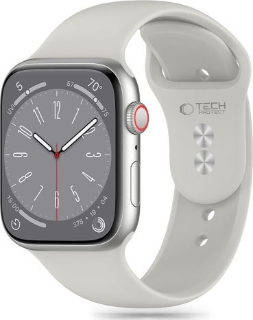 Rrip dore Tech-Protect Silicone për Apple Watch 38 40 41mm, TPU, gri e çelët