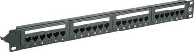 Patch panel VALUE 26.99.0357, Cat.6A 19", 24 porta, i zi
