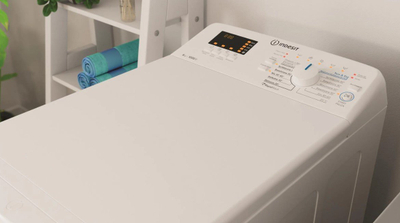 Lavatriçe Indesit BTW S60400 PL/N, 6 kg, me hapje nga lart, e bardhë