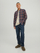 Këmishë JACK&JONES JJECLASSIC Slim Fit, e kaltër/kuqe
