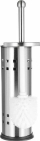 Furçë tualeti Feniks E06, çelik inox, për mbajtje në dysheme, inox satin