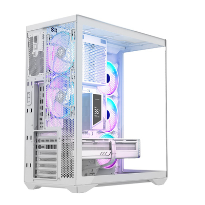 Kutia PC MODECOM Volcano SPACE XL, Full Tower, ARGB, e bardhë