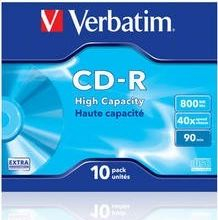 Disqe CD-R Verbatim 43428, 800MB, 40x, set 10 copë