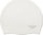 Капа за пливање Plain Moulded Silicone Cap, силикон, ергономска, бела