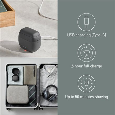Brisk elektrik Panasonic ES-PV3B-K803, ultra i vogël, ngjyrë e zezë
