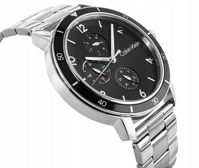 Рачен часовник Calvin Klein Gauge Sport 25200067, мултифункционален, не'рѓосувачки челик, сребрен