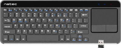 Tastierë Natec Touch Pad Slim, pa kabllo, e zezë (NKL-0968)