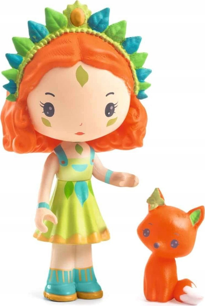 Set lodrash Djeco Tinyly Sylvia and Fox, shpi-valixhe kartoni, për kalamaj 4-9 vjeç, shumëngjyrësh