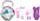 Set aksesorësh Barbie Premium Fashion Pack, 4 sete, me çantë me shkëlqim, rozë shumëngjyrëshe