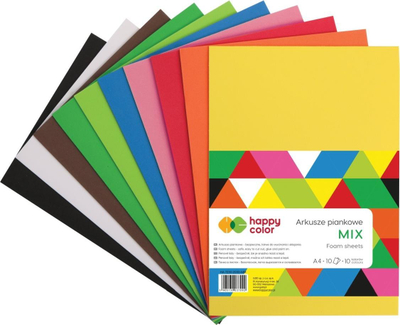 Fletë shkumë Happy Color A4, 5 fletë, jeshile e errët