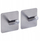 Set grepash vetëngjitës 5five Simply Smart Self STIKY, 2 copë, çelik inox, argjendtë