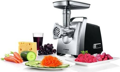 Grirëse mishi Bosch MFW68660, 800W, 4.3kg / min, e argjendtë
