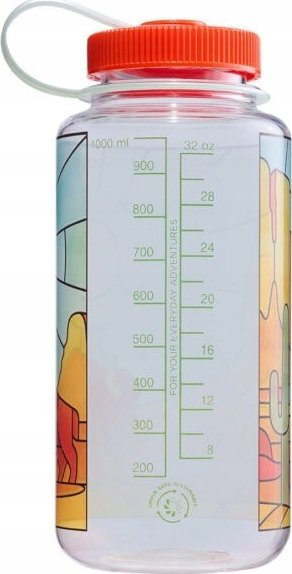 Shishe uji Nalgene Wide Mouth, 32oz, dizajn Stained Glass Desert, transparente