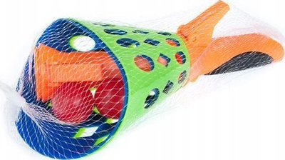 Set loje Mega Creative Game Catcher 16x27, 2 doreza, 2 topa plastike, shumëngjyrësh