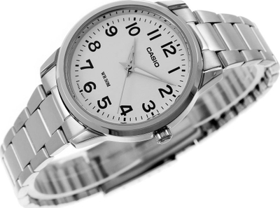 Orë dore Casio LTP1303D-7BV, kuarc, rezistente ndaj ujit 50m, argjendtë