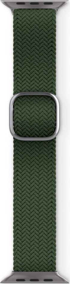 Rrip ore Epico Watch Strap Braided, për Apple Watch 38/40/41 mm, tekstil elastik, jeshile ulliri