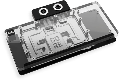 Bllok uji Alphacool Core RX 9070 XT Taichi, me backplate, transparentsh