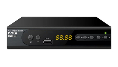 Tuner TV Esperanza EV106P, DVB T T2, HDMI USB, i zi