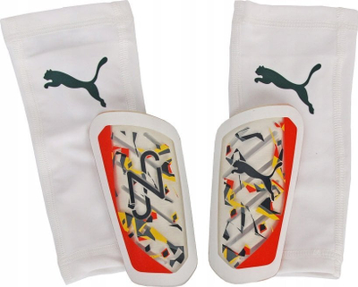 Mbrojtëse futbolli Puma Neymar Jr Ultra Flex Sleeve 030921-01, me këllëf elastik, e bardhë e kuqe