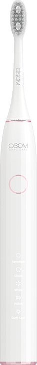 Електрична сончна четка за заби OSOM Oral Care Sonic Electric Toothbrush, со полнила батерија, со сензор за притисок, бела