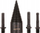 Set freze për çarje druri, Wood Splitting Auger Bit 32mm, me 3 adapterë, çelik karboni