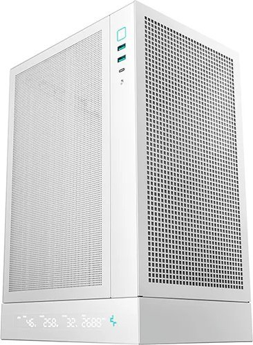 Куќиште за компјутер DeepCool CH170 Digital, Mini ITX, Tower, бело