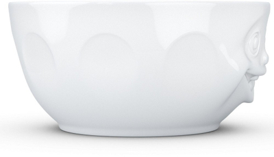 Tas me shërbim TASSEN White Silly Smile Bowl, prej porcelani, e bardhë