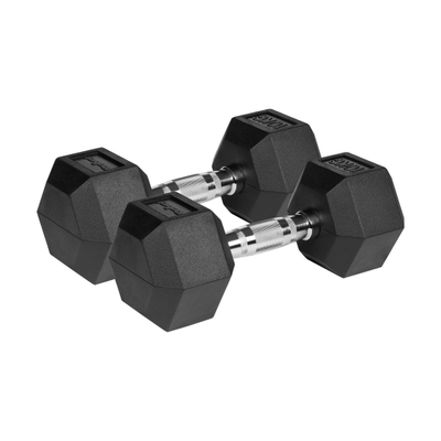 Peshë dore REBEL ACTIVE HEX, set 2x10kg, gize me gomë, e zezë