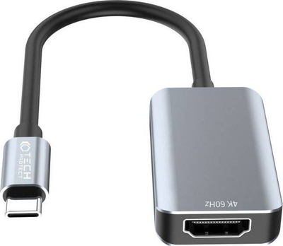 Adapter kabllo USB-C në HDMI Tech Protect UltraBoost, 4K 60Hz, alumin, gri