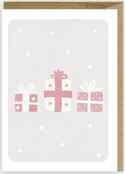 Kartolinë Krishtlindjesh Cardie Christmas Card Presents, A6, me zarf ekologjik